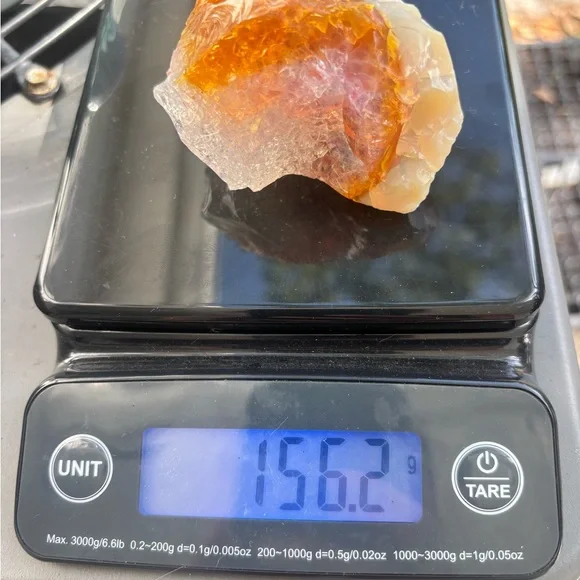 Raw Museum Grade Mexican Fire Opal “Contra Luz”- Purple Internal Glow - Picture 2 of 8